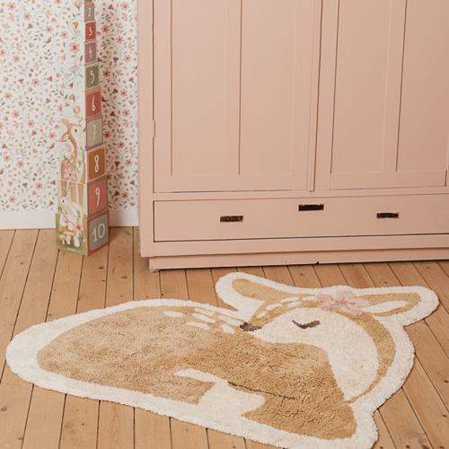 Little Dutch Teppich Reh 103x110 cm Kinderteppich