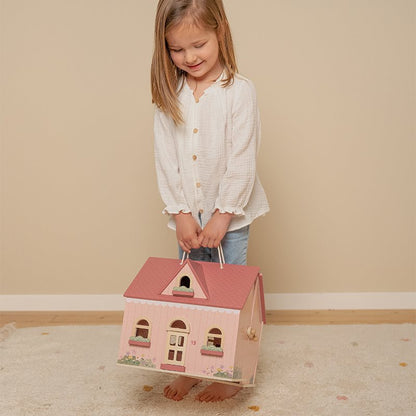 Little Dutch Tragbares Puppenhaus rosa Holz LD7116