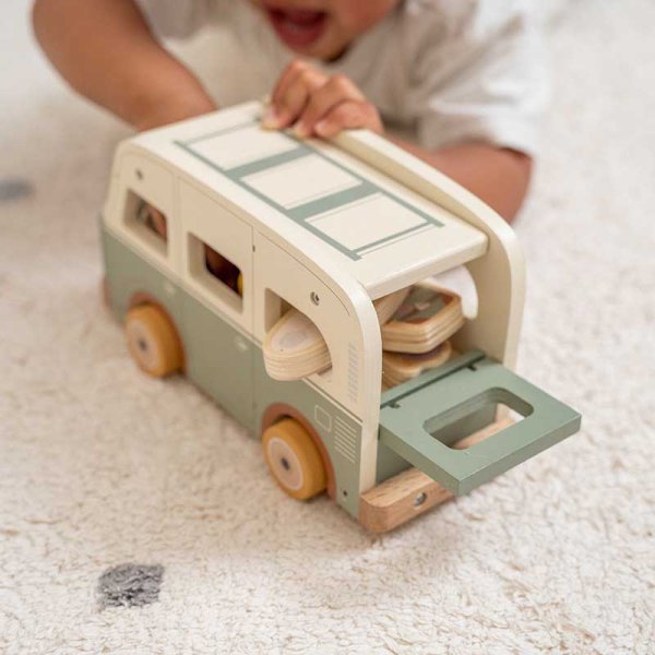 Little Dutch Holz Vintage-Camper FSC LD7098  Surfer Wohnmobil