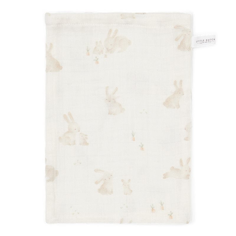 Little Dutch Waschhandschuhe 2er Set Baby Bunny Beige