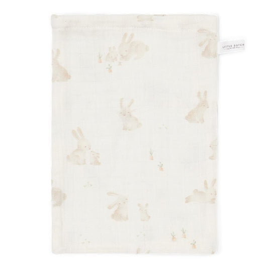 Little Dutch Waschhandschuhe 2er Set Baby Bunny Beige