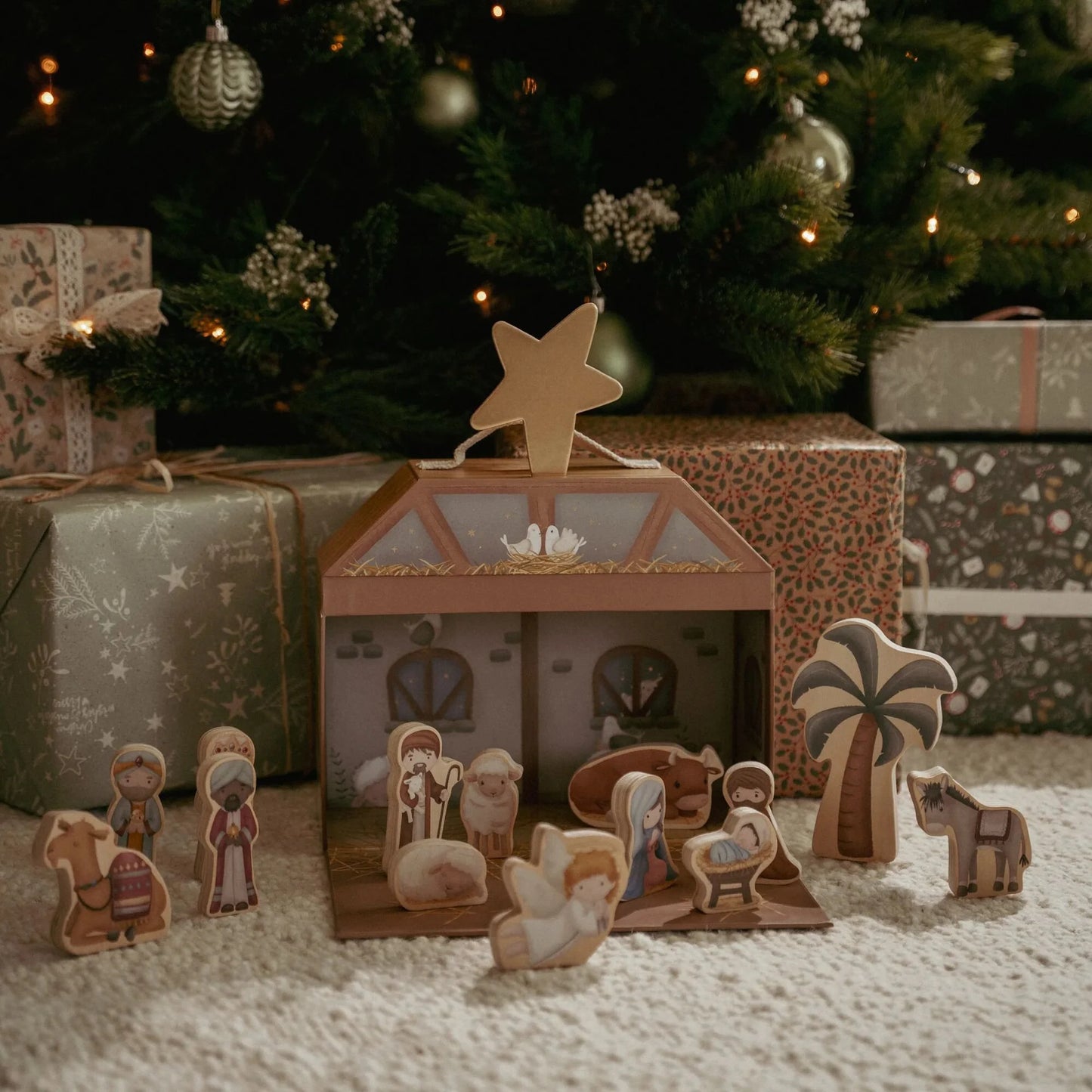 Little Dutch Weihnachtskrippe Spielkoffer