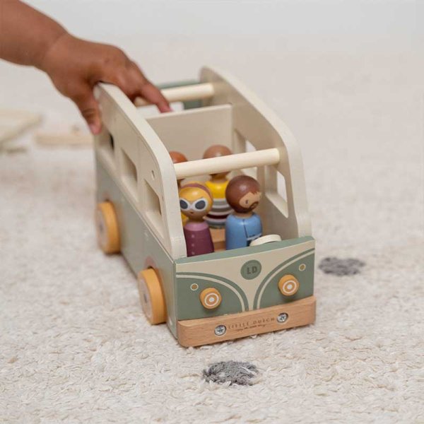 Little Dutch Holz Vintage-Camper FSC LD7098  Surfer Wohnmobil