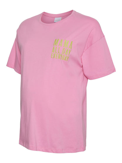 mamalicious T-shirt Mama All Day Everyday Umstands T-Shirt rosa MLFERIDA