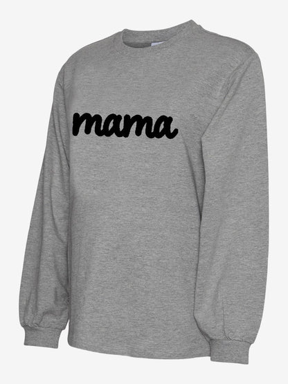 mama - sweater grau von mama.licious - normal geschnitten Rundhals Sweatshirt