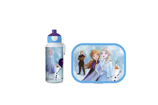 Mepal Pausenset Campus Trinkflasche Pop-up und Brotdose Frozen II