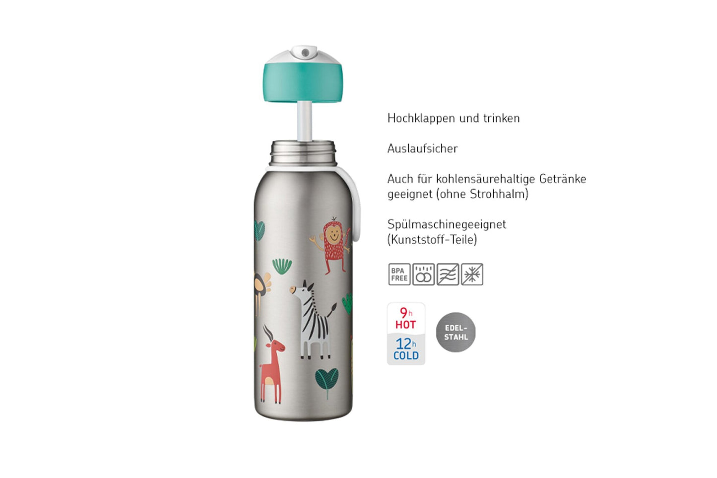 Mepal Thermoflasche Flip-up Campus 350 ml blau