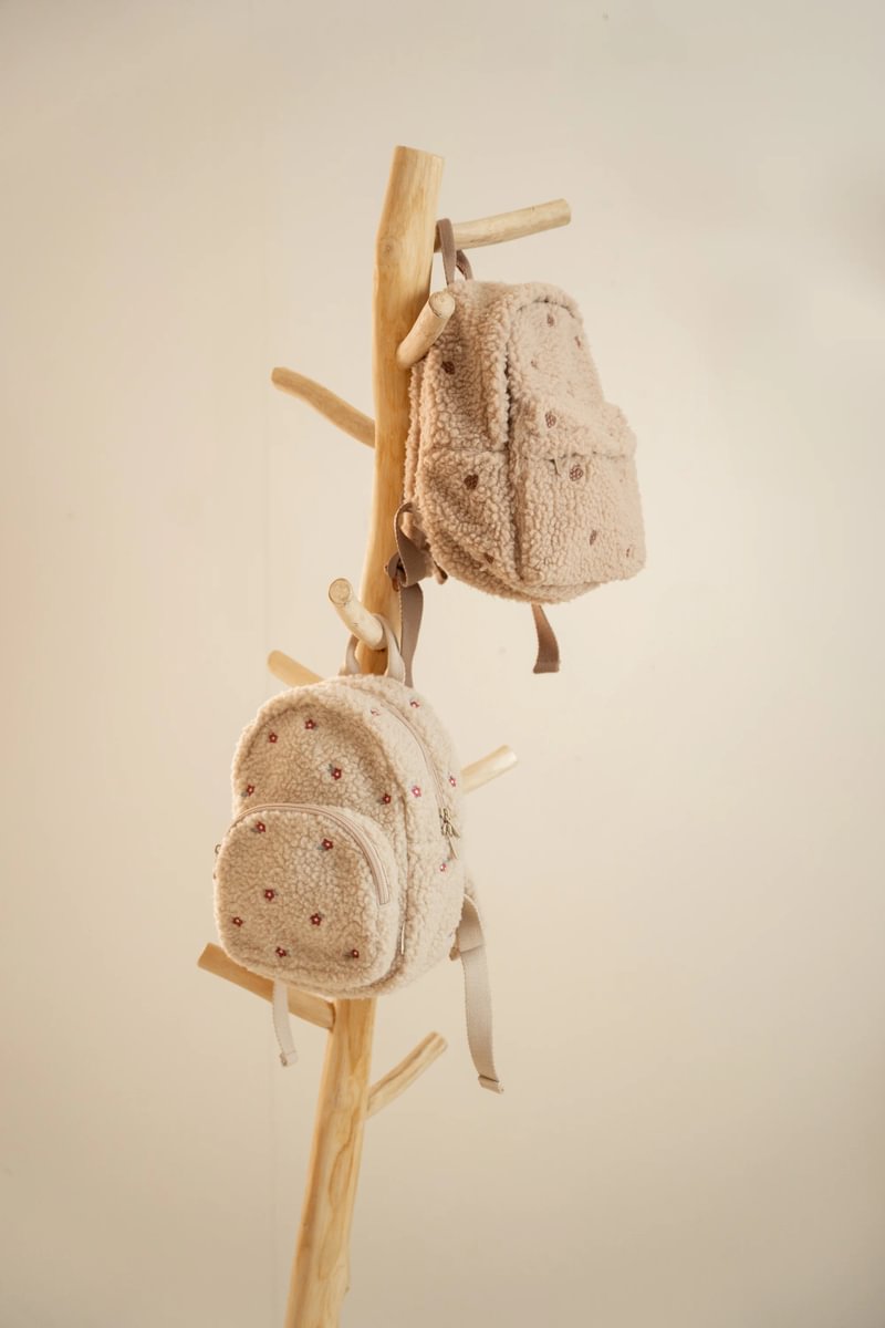 Kinderrucksack Teddy Taupe Little Dutch