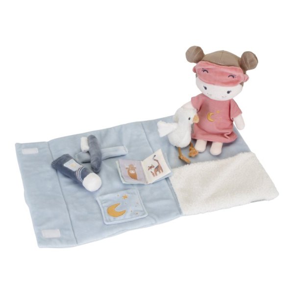 Kuschelpuppe Rosa Sleepover Spielset | Little Dutch