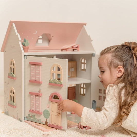 Little Dutch rosa Holz Puppenhaus