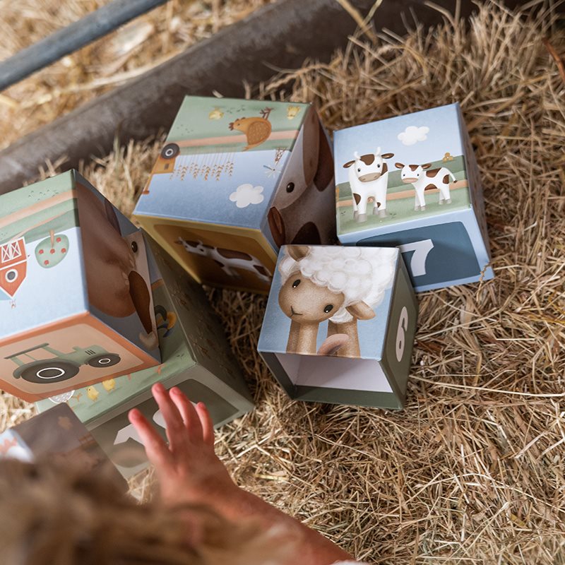 Little Dutch Stapelblöcke olive Little Farm LD7139